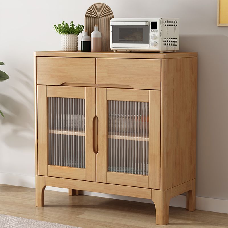 Solid Wood Buffet Table Modern 34.25-inch Side Board with Cabinets and Drawers Clearhalo 'buffet_sideboard' 'Buffets & Sideboards' 'furn' 'furn_buffet_sideboard' 'Furniture' 'Kitchen & Dining Furniture' 1200x1200_17afd9ac-5b12-4f7c-a8bb-3f771d3c770a