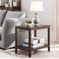 Ashwood Double Tier End Table Contemporary Rectangular Side Table for Living Room Clearhalo 'Coffee & Accent Tables' 'End & Side Tables' 'end_side_table' 'end_side_tables' 'furn' 'furn_end_side_tables' 'Furniture' 'furniture_end_side_table' 'Living Room Furniture' 1200x1200_17b2ed93-6fbe-4e3d-bae3-33a74f10d6d4