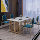Metal Traditional Luxury Rectangle Table Sintered Stone Table for Kitchen Clearhalo ' dining_table' 'Dining Tables & Seating' 'Dining Tables' 'furn' 'furn_dining_table' 'Furniture' 'furniture_dining_table' 'Kitchen & Dining Furniture' 'kitchen&dining_furn' 'kitchen' 'kitchen_dining_table' 1200x1200_17b4d46c-5e73-41da-a3b9-04ee38b19879