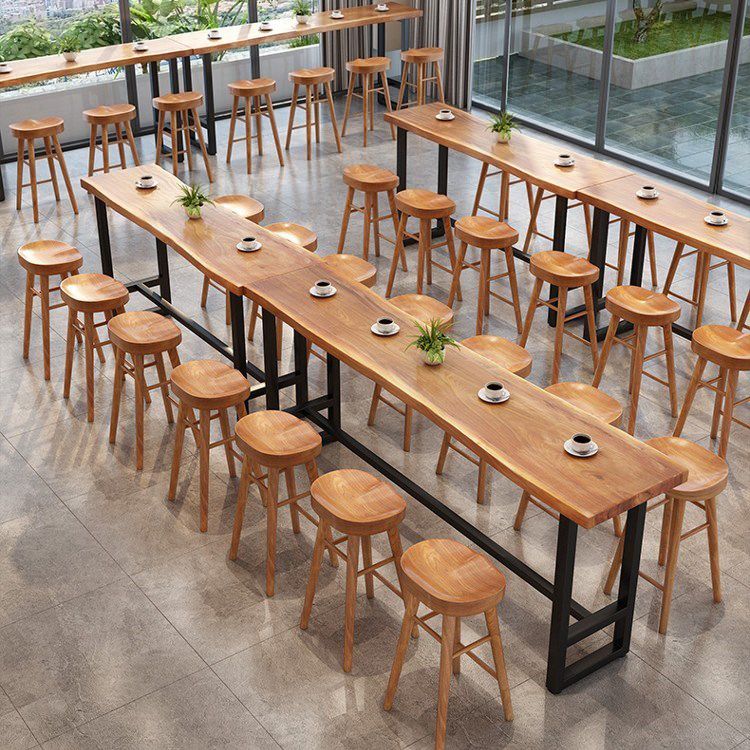 Modern 1/9 Pieces Bar Table Set Rectangle Wood Counter Table with High Stools Clearhalo 'Bar Furniture' 'furn' 'furn_home_bar_bar_sets' 'Furniture' 'Home Bars & Bar Sets' 'home_bar_bar_sets' 'Kitchen & Dining Furniture' 1200x1200_17b8ae3a-42a0-4350-8c3a-145fa07f9970