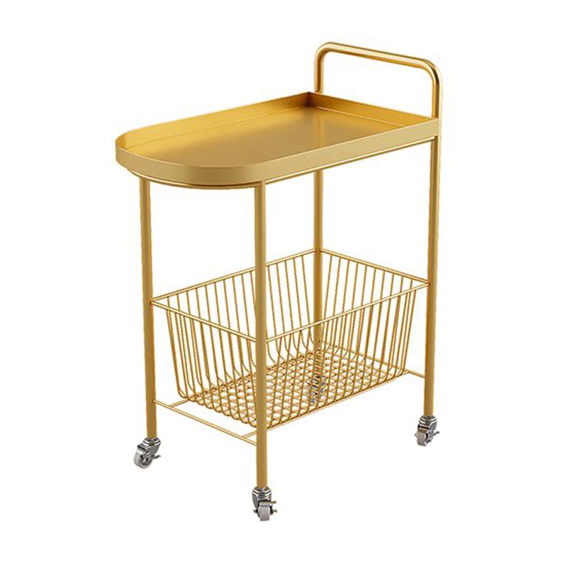 Tavolo laterale in stile Mid-secolo alto 23,6 "Tavolo laterale a doppio livello