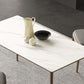 White Stone Top Table Mid-Century Modern Rectangle Table with 4 Wood Legs Clearhalo 'Dining Tables & Seating' 'Dining Tables' 'dining_table' 'furn' 'furn_dining_table' 'Furniture' 'furniture_dining_table' 'Kitchen & Dining Furniture' 'kitchen' 'kitchen_dining_table' 1200x1200_17baa30b-28f3-4a6c-9f62-79f2d04a98d2