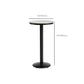 Industrial Round Bar Table Set 1/3 Pieces Stone Counter Table with Upholstered Stools Clearhalo 'Bar Furniture' 'furn' 'furn_home_bar_bar_sets' 'Furniture' 'Home Bars & Bar Sets' 'home_bar_bar_sets' 'Kitchen & Dining Furniture' 1200x1200_17bc143f-7fca-4b36-b841-eda52cd061b8
