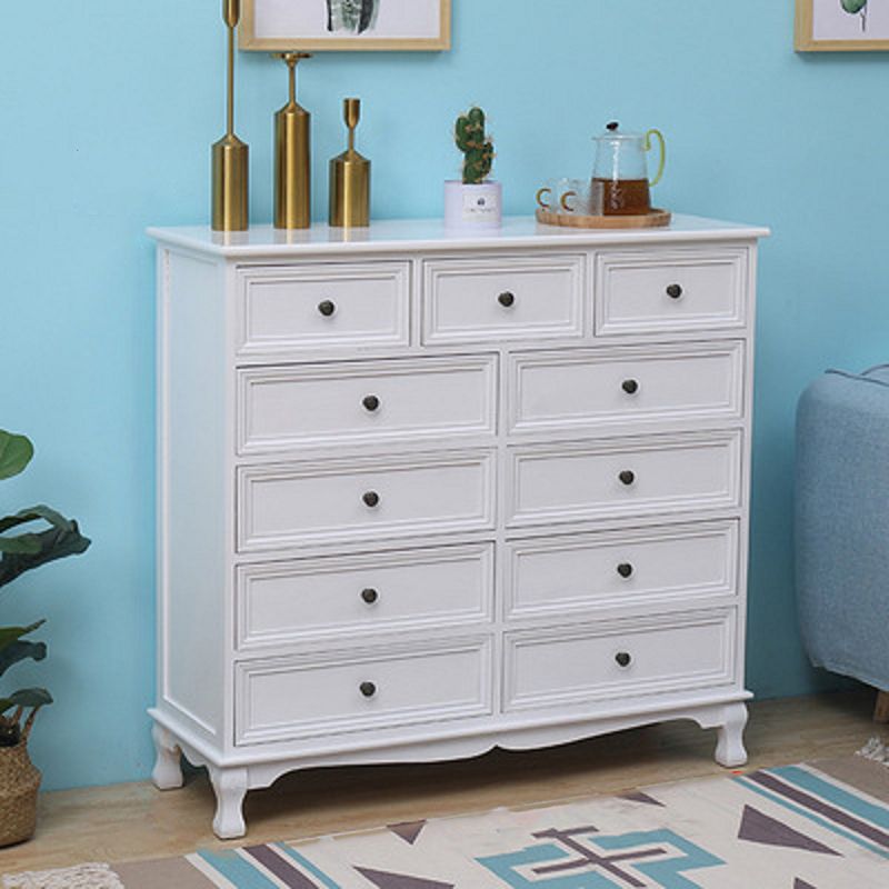 Nautische matte Oberfläche Aufbewahrungstruhe Massivholz Schlafzimmer Kommode