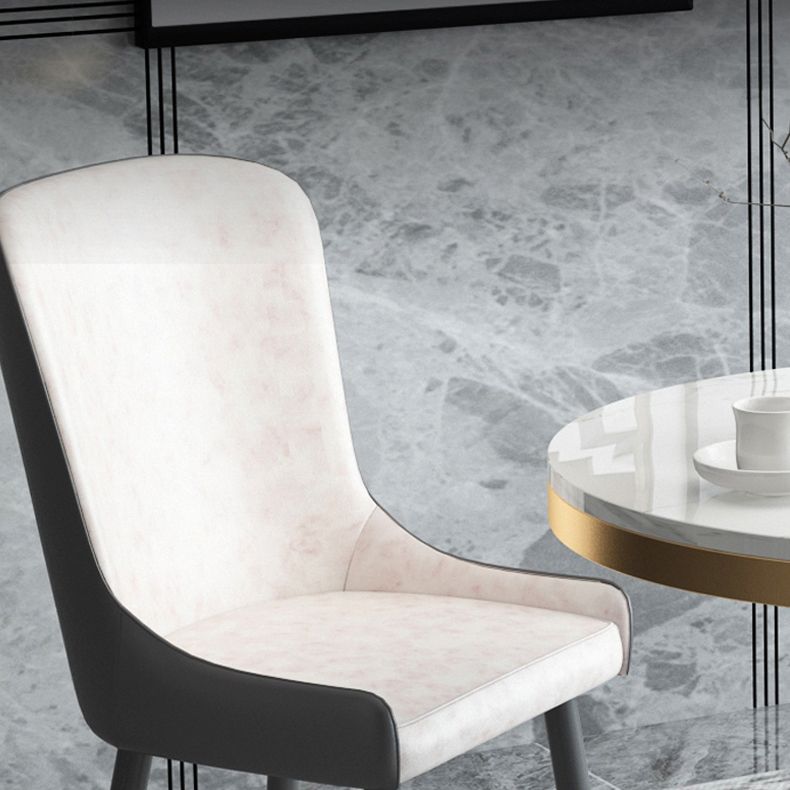 1/2/3/4/5 Pcs Metal Modern Dining Set with Round Dining Table Dinette Set Clearhalo 'Dining Room Sets' 'Dining Tables & Seating' 'dining_room_set' 'furn' 'furn_dining_room_set' 'Furniture' 'furniture_dining_room_set' 'Kitchen & Dining Furniture' 'kitchen&dining_furn' 'kitchen' 1200x1200_17bdb815-0708-4bf6-83b3-9ac96bd2254d