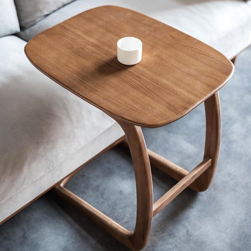 Scandinavian Rectangular Sofa Side Table C Shape Wood End Table Clearhalo 'Coffee & Accent Tables' 'End & Side Tables' 'end_side_tables' 'furn' 'furn_end_side_tables' 'Furniture' 'Living Room Furniture' 1200x1200_17be1cfc-c9b0-4e09-8882-b5b0793c51af