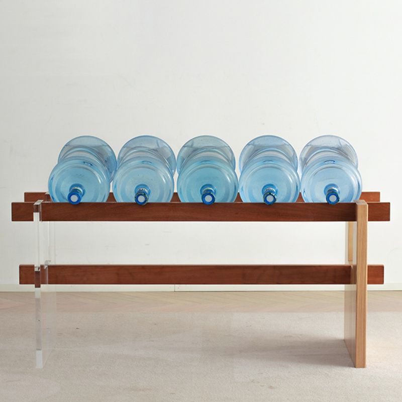 Cherry Wooden Solid Wood Dining Table Trestle Base Rectangle Dining Table