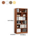 Closed Wooden Bookcase Modern Home Bedroom Living Room Standard Bookshelf