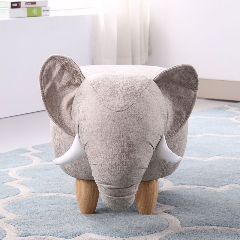 Contemporáneo de cuero de imitación tapizada otomana de otomana de forma especialidad Pouf