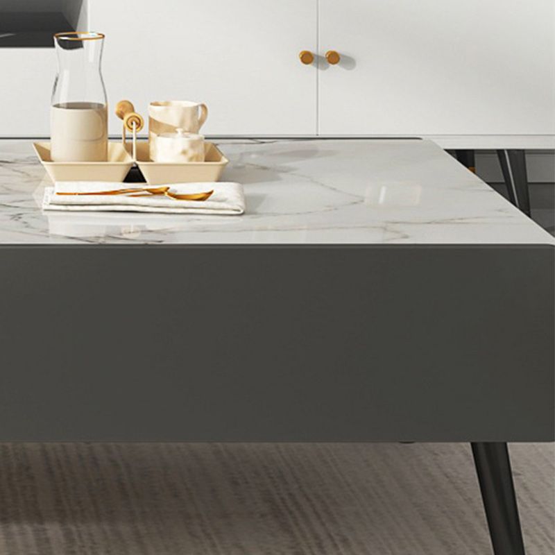 Stone Rectangle Contemporary Coffee Table 4 Legs Coffee Table Clearhalo 'Coffee & Accent Tables' 'Coffee Tables' 'coffee_tables' 'furn' 'furn_coffee_tables' 'Furniture' 'Living Room Furniture' 1200x1200_17c4aa82-309a-441b-af4e-dd6d91195c5e