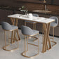 White Rectangle 1/2/3 Pieces Bar Stool and Table Set Indoor Glam Table and Stool Set Clearhalo 'Bar Furniture' 'furn' 'furn_home_bar_bar_sets' 'Furniture' 'Home Bars & Bar Sets' 'home_bar_bar_sets' 'Kitchen & Dining Furniture' 1200x1200_17c627b5-8deb-4444-be9d-a2f872c2a336