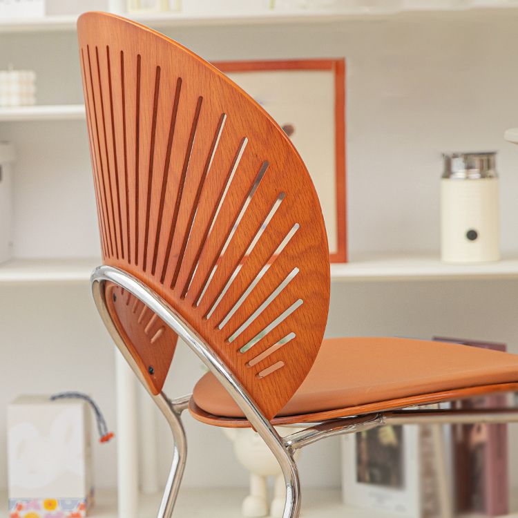 Contemporary Style Metal Dining Room Chair Open Back Armless Single Chair for Kitchen Clearhalo ' kitchen&dining_furn' 'Dining Chairs' 'Dining Tables & Seating' 'dining_chair' 'furn' 'furn_dining_chair' 'Furniture' 'furniture_dining_chair' 'Kitchen & Dining Furniture' 'kitchen' 1200x1200_17c66f9d-b8a7-41ad-8c16-069a50258bce