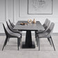 Contemporary Pedestal Dinner Table Stone Dining Table Rectangle for Home Clearhalo ' dining_table' 'Dining Tables & Seating' 'Dining Tables' 'furn' 'furn_dining_table' 'Furniture' 'furniture_dining_table' 'Kitchen & Dining Furniture' 'kitchen&dining_furn' 'kitchen' 'kitchen_dining_table' 1200x1200_17c73b03-0dd3-40c4-81ac-3217ff2fdd36