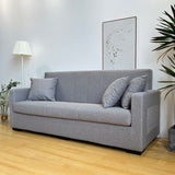 Sala de estar contemporánea Biscuit Sofá estacionaria de brazo cuadrado