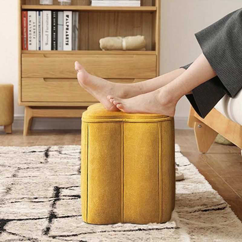 Solid Color Fabric Standard Stool Modern Simple Plum Blossom Upholstered Footstool Clearhalo 'furn' 'furn_ottomans_poufs' 'Furniture' 'Living Room Furniture' 'Ottomans & Poufs' 'ottomans_poufs' 1200x1200_17c821d4-c38f-466a-907c-cc58f8f1eff5