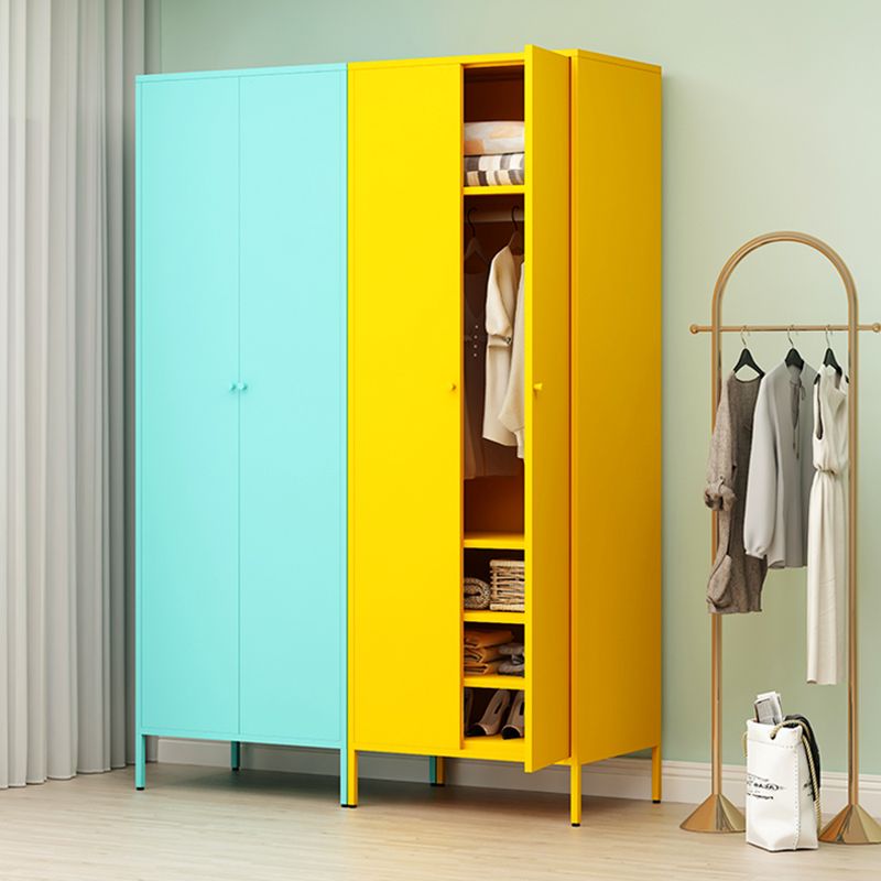 Armoire de rangement en métal moderne pour la chambre d'armoire finale mate avec porte à charnière