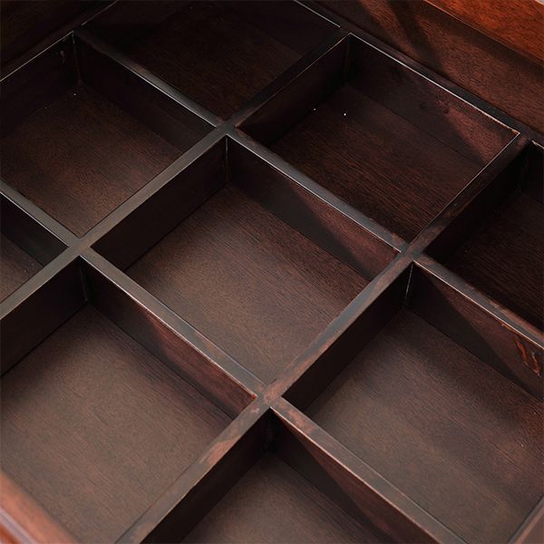 Flip-top 3 lade vaste houten make-up make-upkruidtafel set