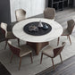 Contemporary Round Stone Standard Height Table Dining Table with Pedestal Base Clearhalo ' dining_table' 'Dining Tables & Seating' 'Dining Tables' 'furn' 'furn_dining_table' 'Furniture' 'furniture_dining_table' 'Kitchen & Dining Furniture' 'kitchen&dining_furn' 'kitchen' 'kitchen_dining_table' 1200x1200_17d02b8f-8919-4170-9aee-02b0245ee6a7