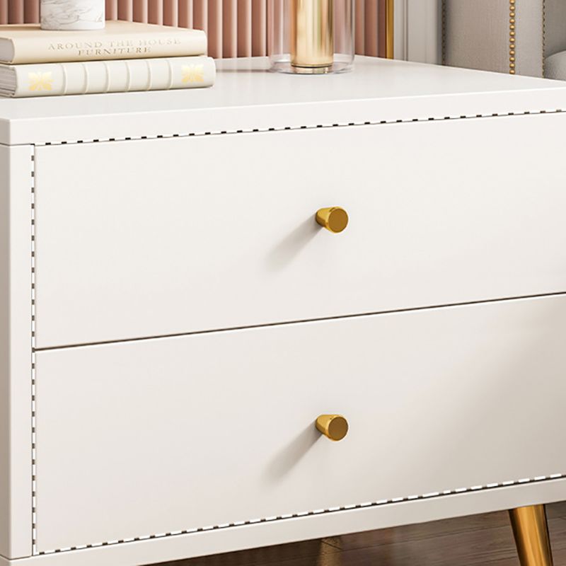 Zeitgenössischer Massivholz Nachttisch Schubladen Aufbewahrung Nachttisch