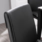 Upholstered Side Chair Faux Leather Modern Dining Side Chair