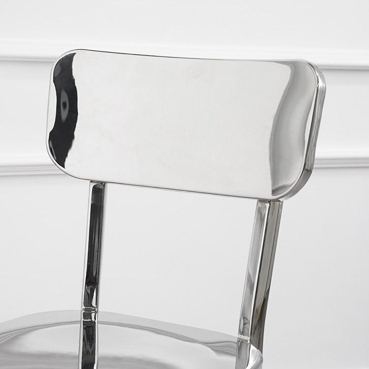 Modern Metal Dining Side Chair Open Back Dining Armless Chair for Restaurant Clearhalo ' kitchen&dining_furn' 'Dining Chairs' 'Dining Tables & Seating' 'dining_chair' 'furn' 'furn_dining_chair' 'Furniture' 'furniture_dining_chair' 'Kitchen & Dining Furniture' 'kitchen' 1200x1200_17d382d7-6312-4106-a59c-248317b1de7d