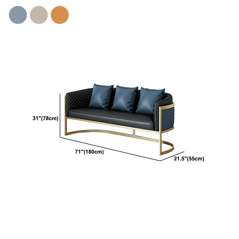 Divano in pelle finta divano a braccio di smoking moderno con acqua stretta resistente