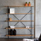 5-Shelf Industrial Open Etagere Bookshelf with Iron Frame Pine Wood Shelf Clearhalo 'Bookcases' 'furn' 'furn_bookcases' 'Furniture' 'furniture_bookcases' 'kitchen' 'kitchen_bookcases' 'Living Room Furniture' 'Office Furniture' 1200x1200_17d4abd1-6ee7-4e1f-83dc-831b79ec26c7
