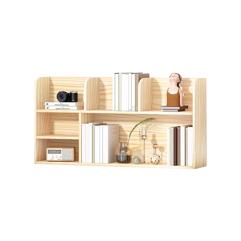 Natural Pine Wood Standard Bookshelf Modern Closed Back Bookshelf Clearhalo 'Bookcases' 'furn' 'furn_bookcases' 'Furniture' 'furniture_bookcases' 'kitchen' 'kitchen_bookcases' 'Living Room Furniture' 'Office Furniture' 1200x1200_17d4b3ad-2b37-40e2-b62d-a7a842571e2c