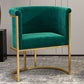 Parsons Arm Chaise Velvet Gold Base Dining Chair pour salle à manger