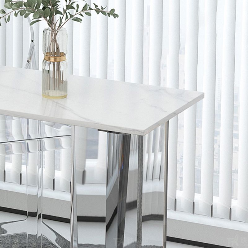 Modem & Contemporary Stone Rectangle Pub Bar Table for Living Room Clearhalo 'Bar Furniture' 'Bar Tables' 'bar_tables' 'furn' 'furn_bar_tables' 'Furniture' 'Kitchen & Dining Furniture' 1200x1200_17d787c9-c777-4a9a-82ff-7a68aa247d12