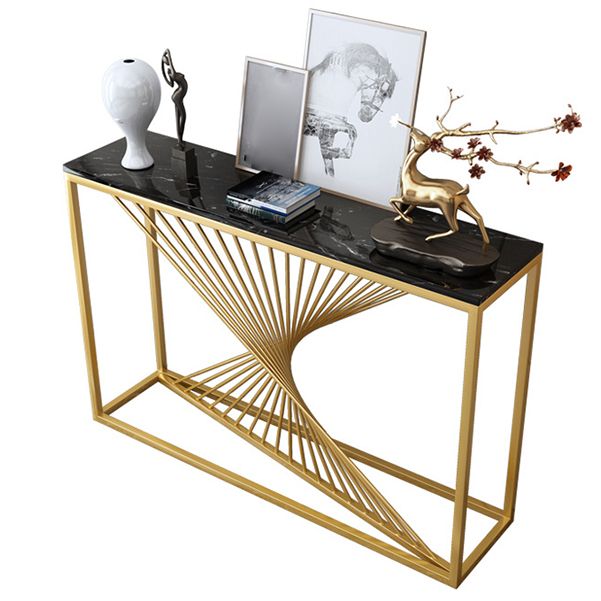 Tavolo accento console glam antico tavolo di divano console in marmo