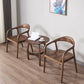 Traditional Style Dining Chairs Kitchen Arm Dining Chair with Wooden Legs