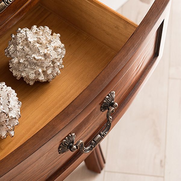 Mid-Century Modern Wood Accent Table Half Moon Console Sofa Table for Hall Clearhalo 'Console Tables' 'console_tables' 'Entry & Mudroom Furniture' 'furn' 'furn_console_tables' 'Furniture' 1200x1200_17da2245-1ce7-47c1-84d4-acf96ab179a9