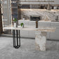 White Stone Top Bar Table Traditional Luxury Bar Dining Table with Sled Base Clearhalo 'Bar Furniture' 'Bar Tables' 'bar_tables' 'furn' 'furn_bar_tables' 'Furniture' 'Kitchen & Dining Furniture' 1200x1200_17db5c03-4ad8-4244-a041-afcfdbe9f924