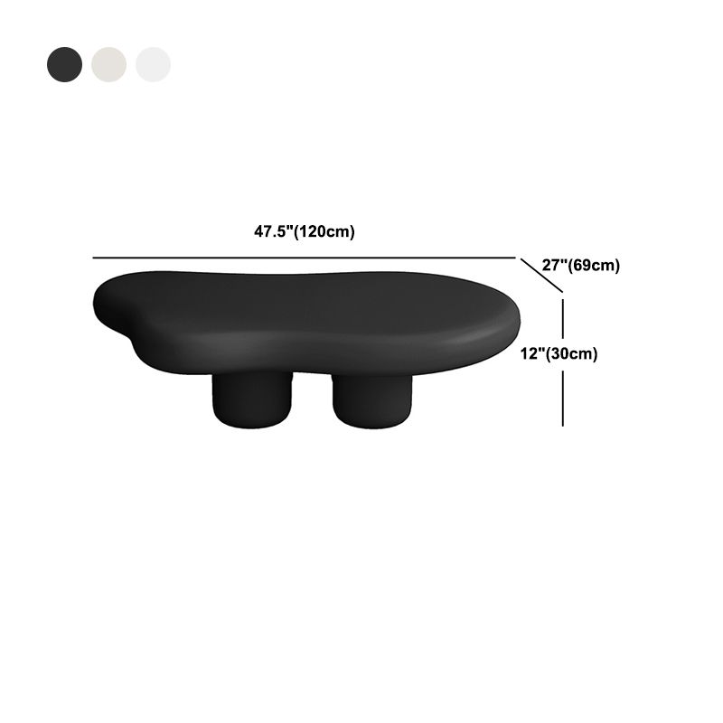 Scandinavian Wooden Coffee Table Free form 3 Legs Coffee Cocktail Table