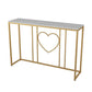 31.5-inch Tall Marble Console Table Modern 1-shelf Accent Table for Hall