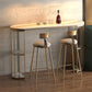 Industrial Bar Dining Table Oval Counter Height Dining Table for Kitchen
