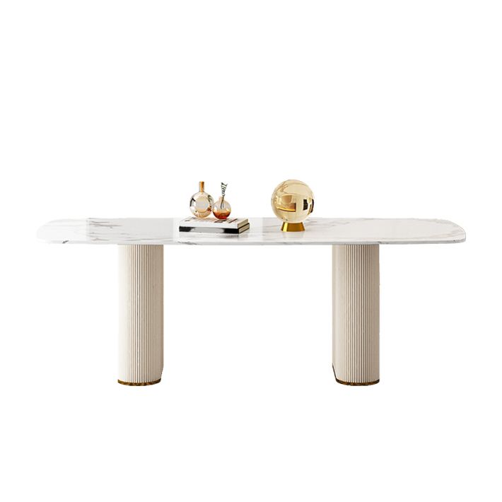 Nordic 1/5/7 Pieces Dining Set Sintered Stone Dining Table with Leather Chairs Clearhalo 'Dining Room Sets' 'Dining Tables & Seating' 'dining_room_set' 'furn' 'furn_dining_room_set' 'Furniture' 'furniture_dining_room_set' 'Kitchen & Dining Furniture' 1200x1200_17dc5013-3d8d-4848-a383-4274ecd57cb9