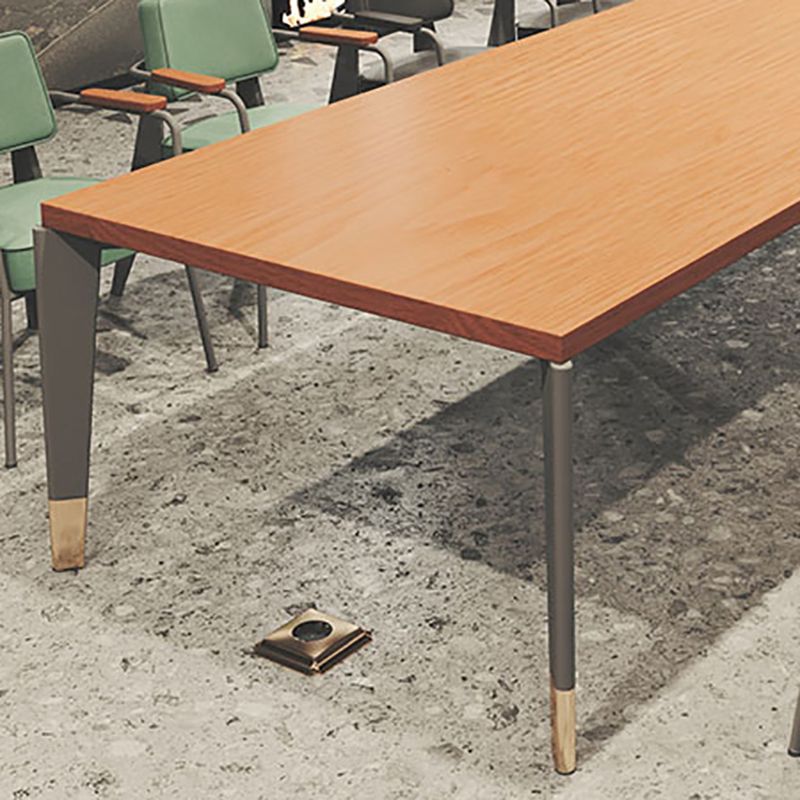 Escritorio de escritura rectangular industrial escritorio de oficina con patas de metal