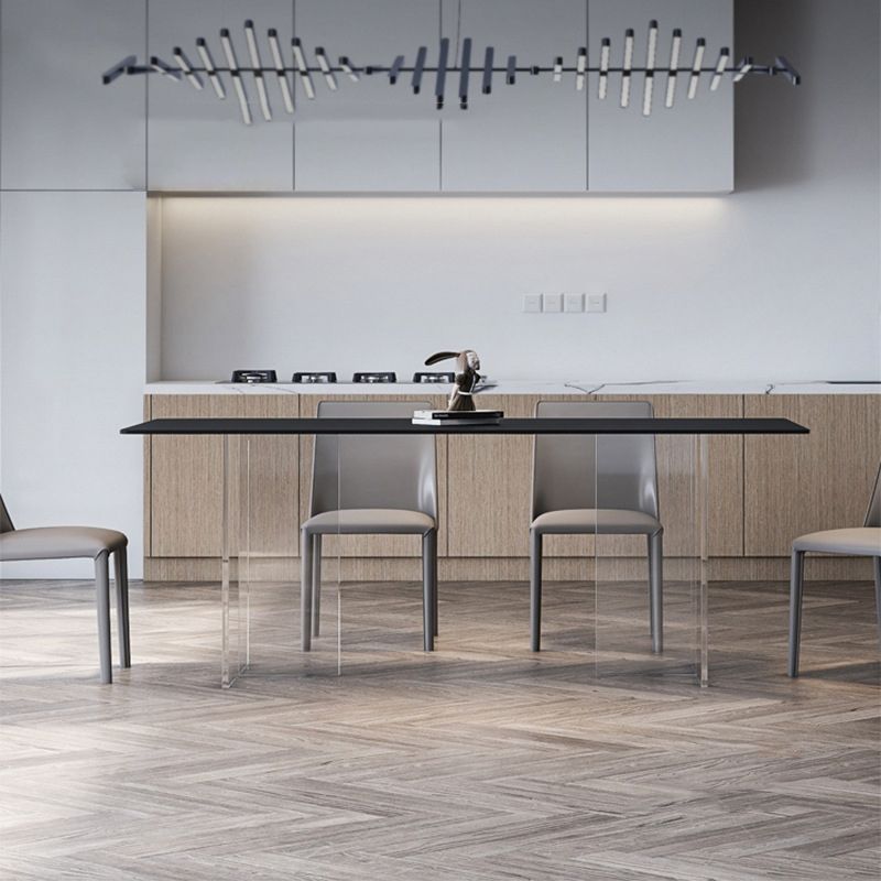 Sintered Stone Top Table Set 1/4/5/6 Pieces Designer Style Rectangle Dining Set Clearhalo 'Dining Room Sets' 'Dining Tables & Seating' 'dining_room_set' 'furn' 'furn_dining_room_set' 'Furniture' 'Kitchen & Dining Furniture' 1200x1200_17e055e7-6cc2-43b7-8443-271b2a45e860