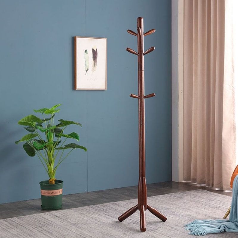 Modern Hall Stand Wood Framed Free Standing with Hooks Coat Rack Clearhalo 'Entry & Mudroom Furniture' 'furn' 'furn_hall_tree_coat_racks' 'Furniture' 'Hall Trees & Coat Racks' 'hall_tree_coat_racks' 1200x1200_17e07b79-7e43-493d-9785-f260f9c13324