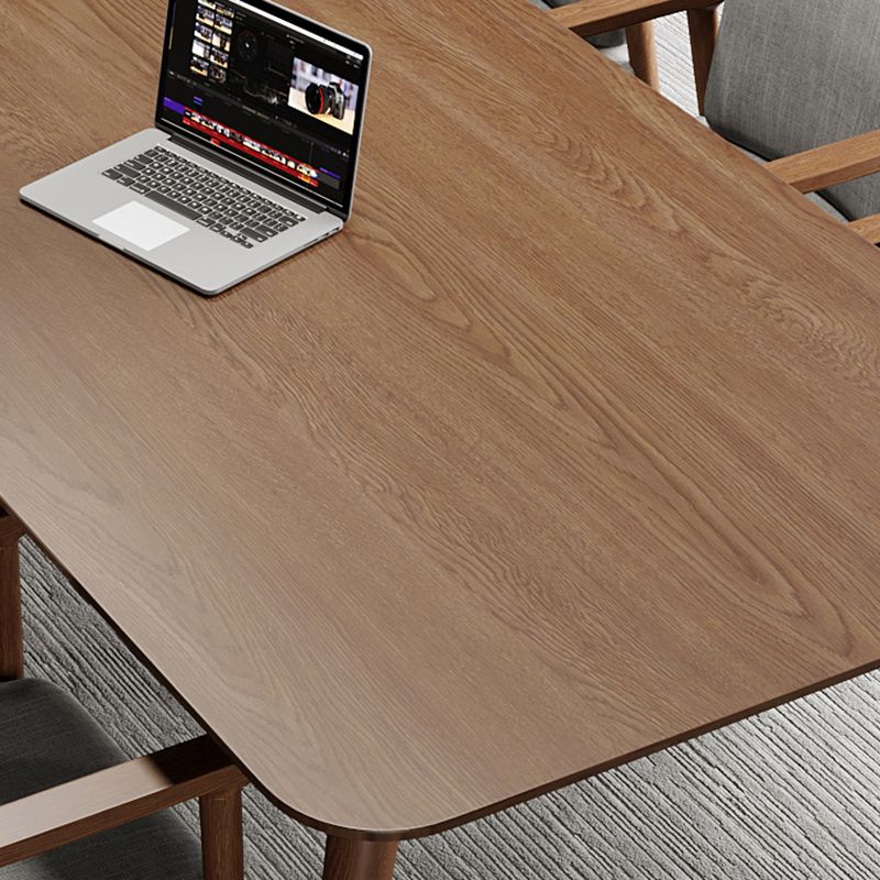 Pine Wood Top Dining Table Contemporary Dining Table with 4 Legs Clearhalo 'Dining Tables & Seating' 'Dining Tables' 'dining_table' 'furn' 'furn_dining_table' 'Furniture' 'furniture_dining_table' 'Kitchen & Dining Furniture' 1200x1200_17e1e367-3919-4ac3-a5aa-cb0431ef1ca0