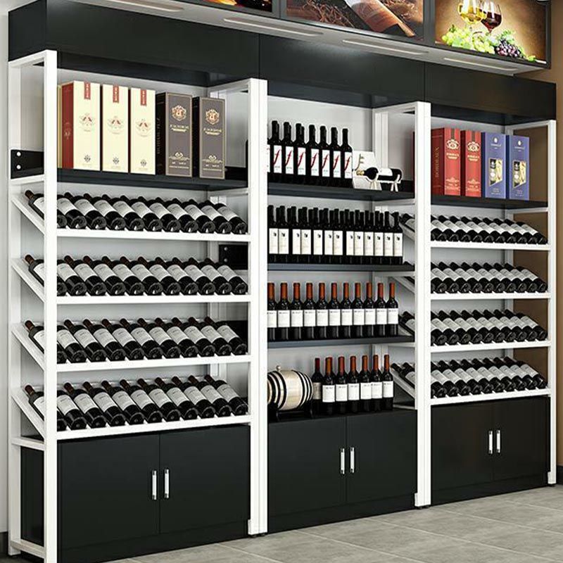 Industrial Floor Wine Rack Manufactured Wood Wine Jail with Shelf Clearhalo 'furn' 'furn_wine_racks' 'Furniture' 'Kitchen & Dining Furniture' 'Wine Racks' 'wine_racks' 1200x1200_17e2aee4-ccab-48db-a9cd-a8bff70a325f