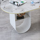 Modern Style Task Desk Rectangular Shaped Office Desk in White