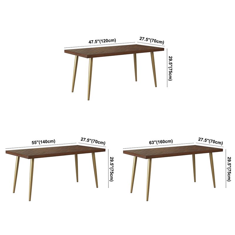 Luxury Style Solid Wood Dining Table 4 Legs Base Rectangle Table for Home Clearhalo ' dining_table' 'Dining Tables & Seating' 'Dining Tables' 'furn' 'furn_dining_table' 'Furniture' 'furniture_dining_table' 'Kitchen & Dining Furniture' 'kitchen&dining_furn' 'kitchen' 'kitchen_dining_table' 1200x1200_17e851fd-af6f-494b-badc-51b0323a46c7