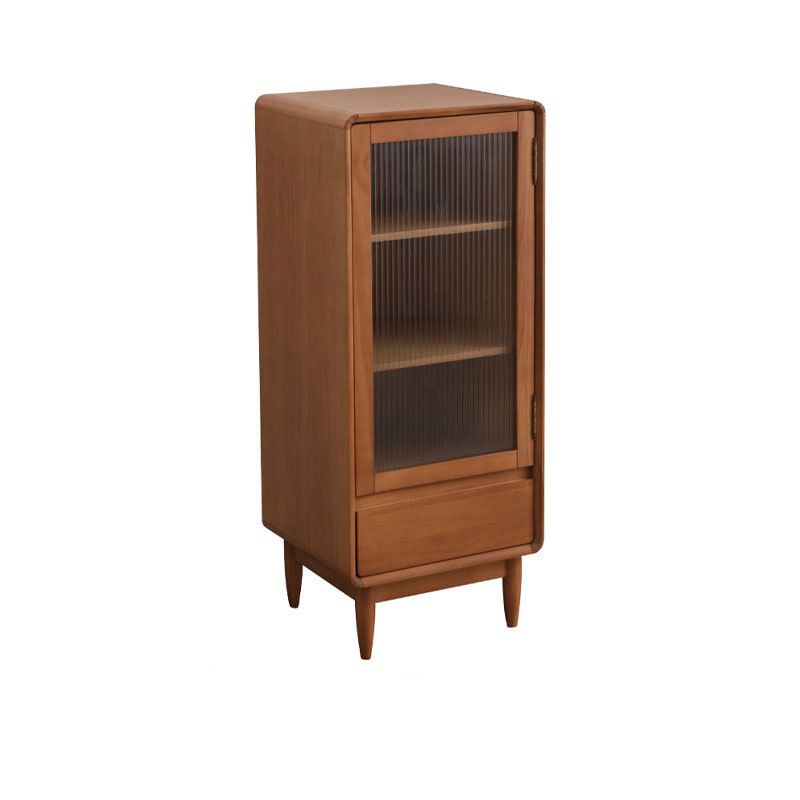 15.75" W Glass 1 - Door and 1 - Drawer Accent Chest, Dover Wood Chest Clearhalo 'Cabinets & Chests' 'cabinets_chests' 'furn' 'furn_cabinets_chests' 'Furniture' 'Living Room Furniture' 1200x1200_17eb29f8-2c36-4642-b974-7c04414bbfd8