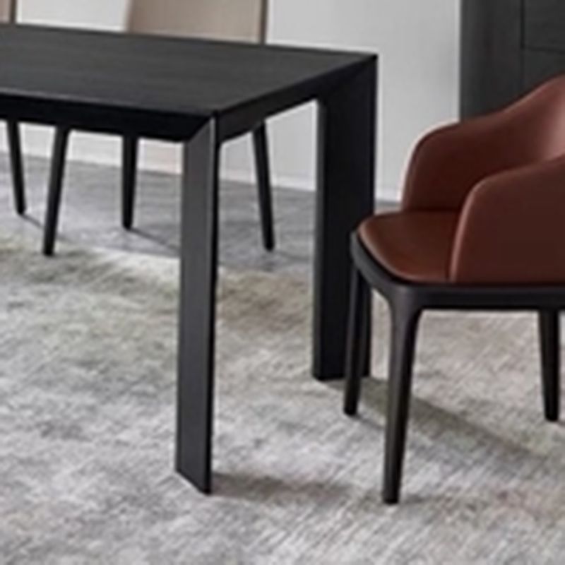 Industrial 1/2/5/7 Pieces Furniture Solid Wood Rectangle Dining Chairs Set in Black Clearhalo 'Dining Room Sets' 'Dining Tables & Seating' 'dining_room_set' 'furn' 'furn_dining_room_set' 'Furniture' 'Kitchen & Dining Furniture' 1200x1200_17ebdae7-fd0d-42a5-ac2a-56dfaa6d7381