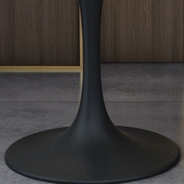 Round Black Base Dining Table Modern Stone Table for Milk Tea Shop Clearhalo 'Dining Tables & Seating' 'Dining Tables' 'dining_table' 'furn' 'furn_dining_table' 'Furniture' 'Kitchen & Dining Furniture' 1200x1200_17f08403-f564-473d-882b-5d3b7e0570c3