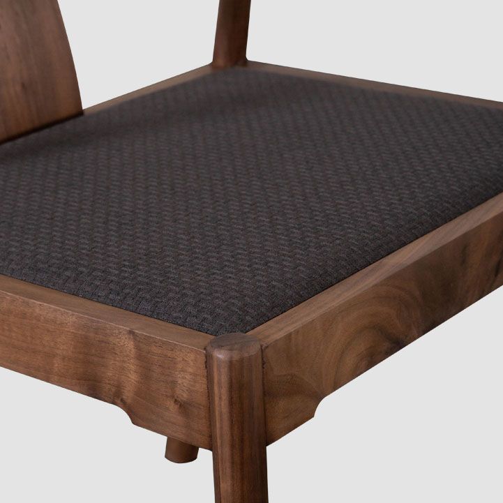 Traditional Dining Arm Chair Indoor Solid Wood Dining Chair with Upholstered