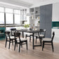 Industrial Rectangle Dining Table Ash Solid Wood Table with Double Pedestal Base Clearhalo ' dining_table' 'Dining Tables & Seating' 'Dining Tables' 'furn' 'furn_dining_table' 'Furniture' 'furniture_dining_table' 'Kitchen & Dining Furniture' 'kitchen&dining_furn' 'kitchen' 'kitchen_dining_table' 1200x1200_17f12ce1-a92e-4181-b5e1-235b8e9478e2